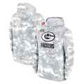 Qdoa GB.Packers Arctic Camo Salute to Service Hoodies Limited Game Blank Player Stitched Jerseys