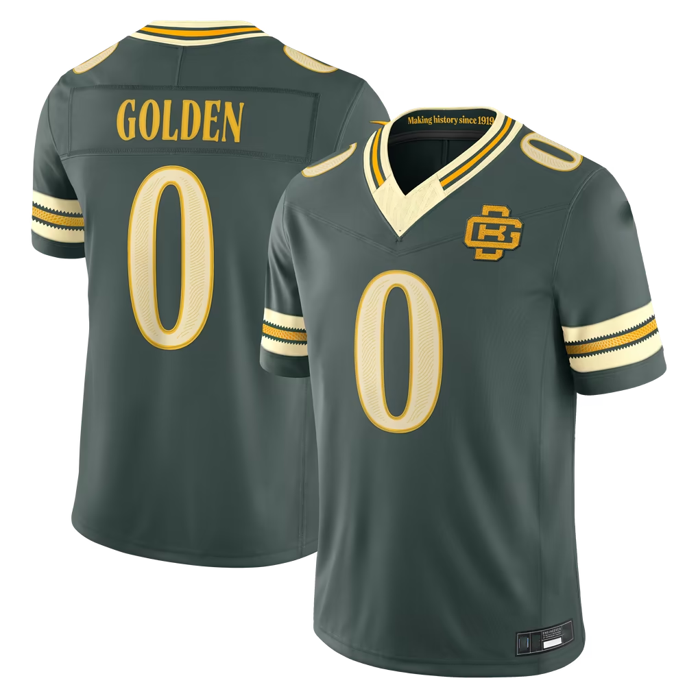 Qdoa GB.Packers #0 Matthew Golden Green 2026 Rivalries Collection Limited Stitched Jerseys