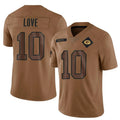 Qdoa GB.Packers #10 Jordan Love Player Brown Salute To Service Limited Stitched Jerseys