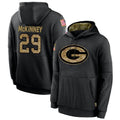 Qdoa GB.Packers #29 Xavier McKinney Player Black Salute To Service Hoodies Game Stitched Jerseys