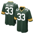 Qdoa GB.Packers #33 Evan Williams Player Green Home Game Stitched Jerseys