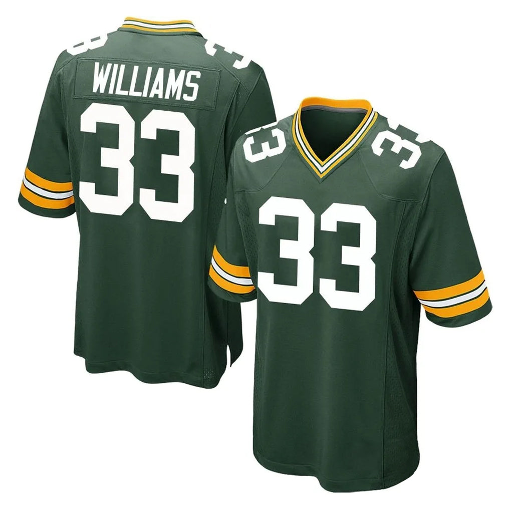 Qdoa GB.Packers #33 Evan Williams Player Green Home Game Stitched Jerseys