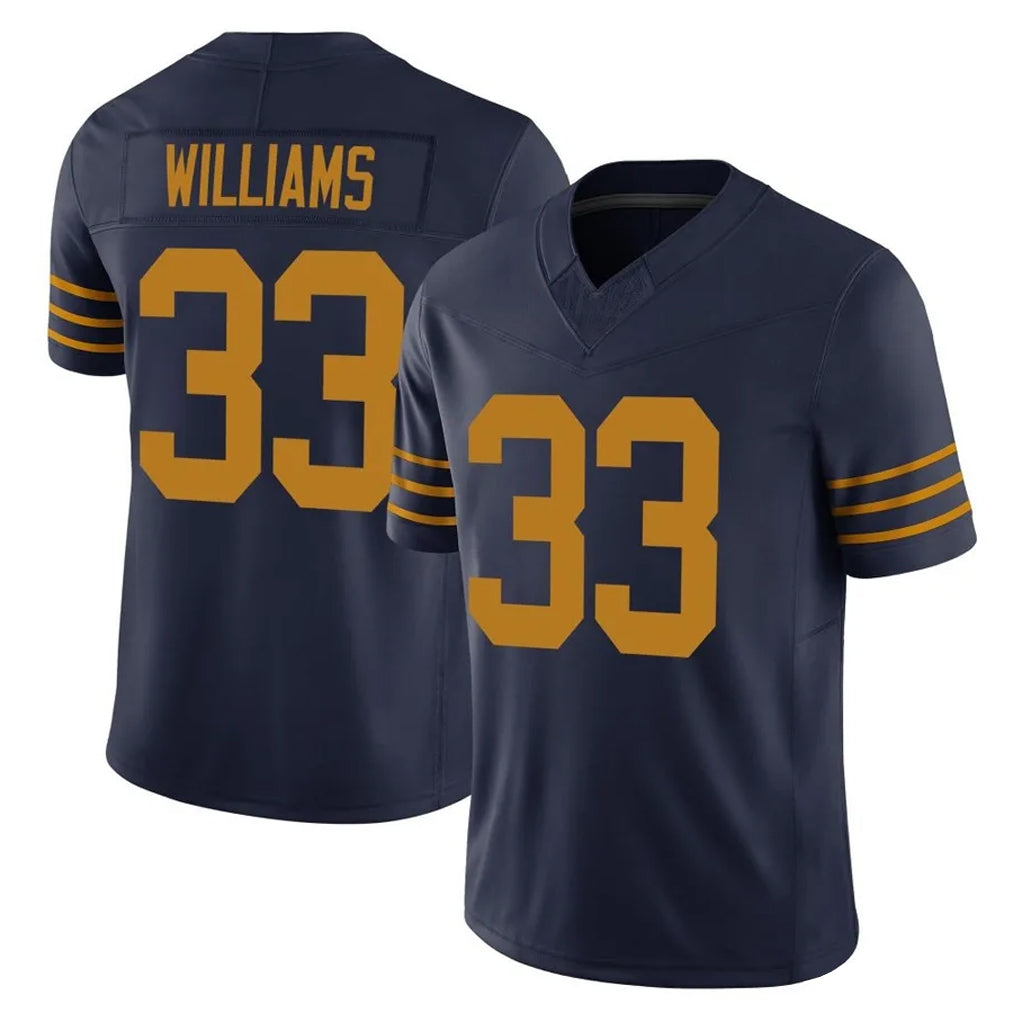 Qdoa GB.Packers #33 Evan Williams Player Navy The 1923 Classic Vapor F.U.S.E. Home Game Stitched Jerseys