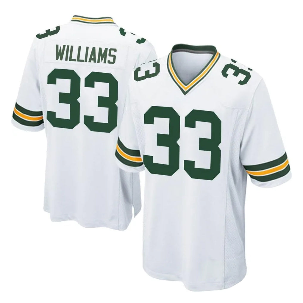 Qdoa GB.Packers #33 Evan Williams Player White Home Game Stitched Jerseys