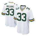 Qdoa GB.Packers #33 Evan Williams Player White Home Game Stitched Jerseys