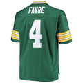 Qdoa GB.Packers #4 Brett Favre Mitchell & Ness Green Big & Tall Retired Player Replica Stitched Jerseys