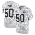 Qdoa GB.Packers #50 Zach Tom Player Arctic Camo Salute To Service Limited Stitched Jerseys