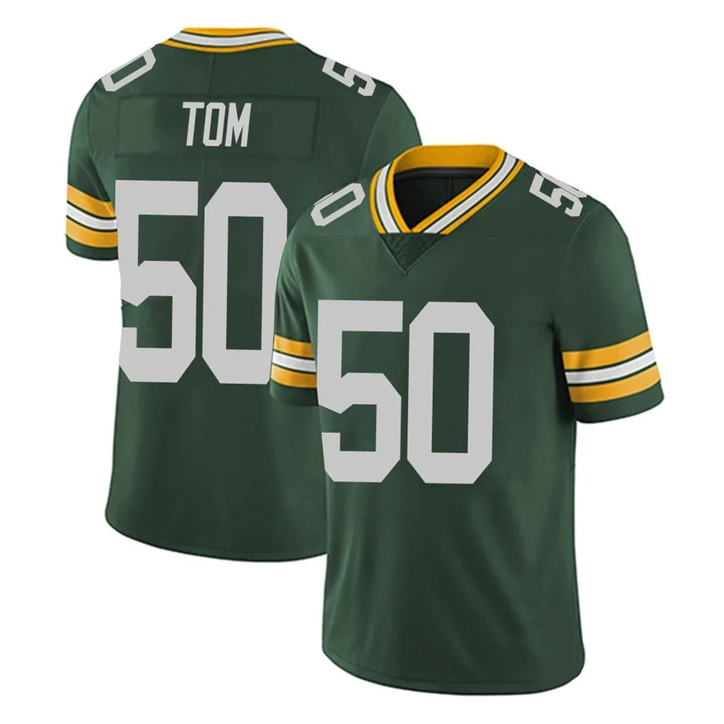 Qdoa GB.Packers #50 Zach Tom Player Green Vapor Untouchable Limited Home Game Stitched Jerseys