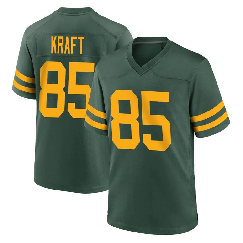 Qdoa GB.Packers #85 Tucker Kraft Player Green Alternate Home Game Stitched Jerseys