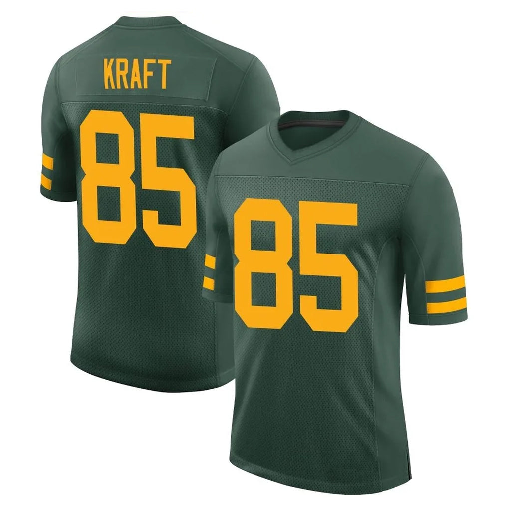 Qdoa GB.Packers #85 Tucker Kraft Player Green Alternate Vapor Home Game Stitched Jerseys