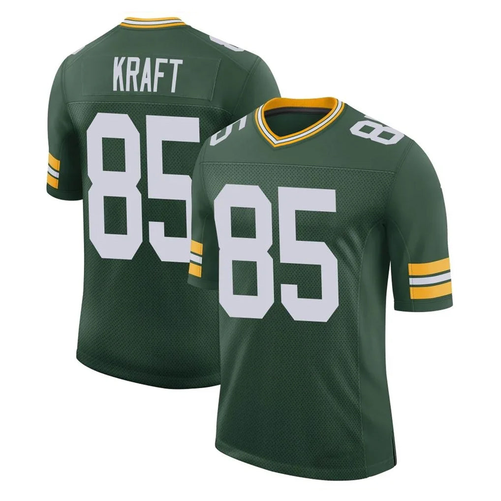 Qdoa GB.Packers #85 Tucker Kraft Player Green Limited Classic Home Game Stitched Jerseys