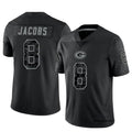 Qdoa GB.Packers #8 Josh Jacobs Player Black RFLCTV Limited Stitched Jerseys