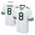 Qdoa GB.Packers #8 Josh Jacobs Player White Home Game Stitched Jerseys