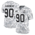 Qdoa GB.Packers #90 Lukas Van Ness Player Arctic Camo Salute To Service Limited Stitched Jerseys