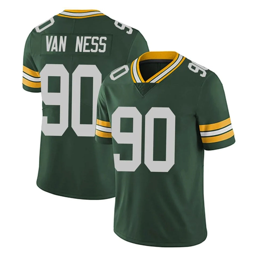 Qdoa GB.Packers #90 Lukas Van Ness Player Green Vapor Untouchable Limited Home Game Stitched Jerseys