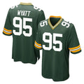 Qdoa GB.Packers #95 Devonte Wyatt Player Green Home Game Stitched Jerseys
