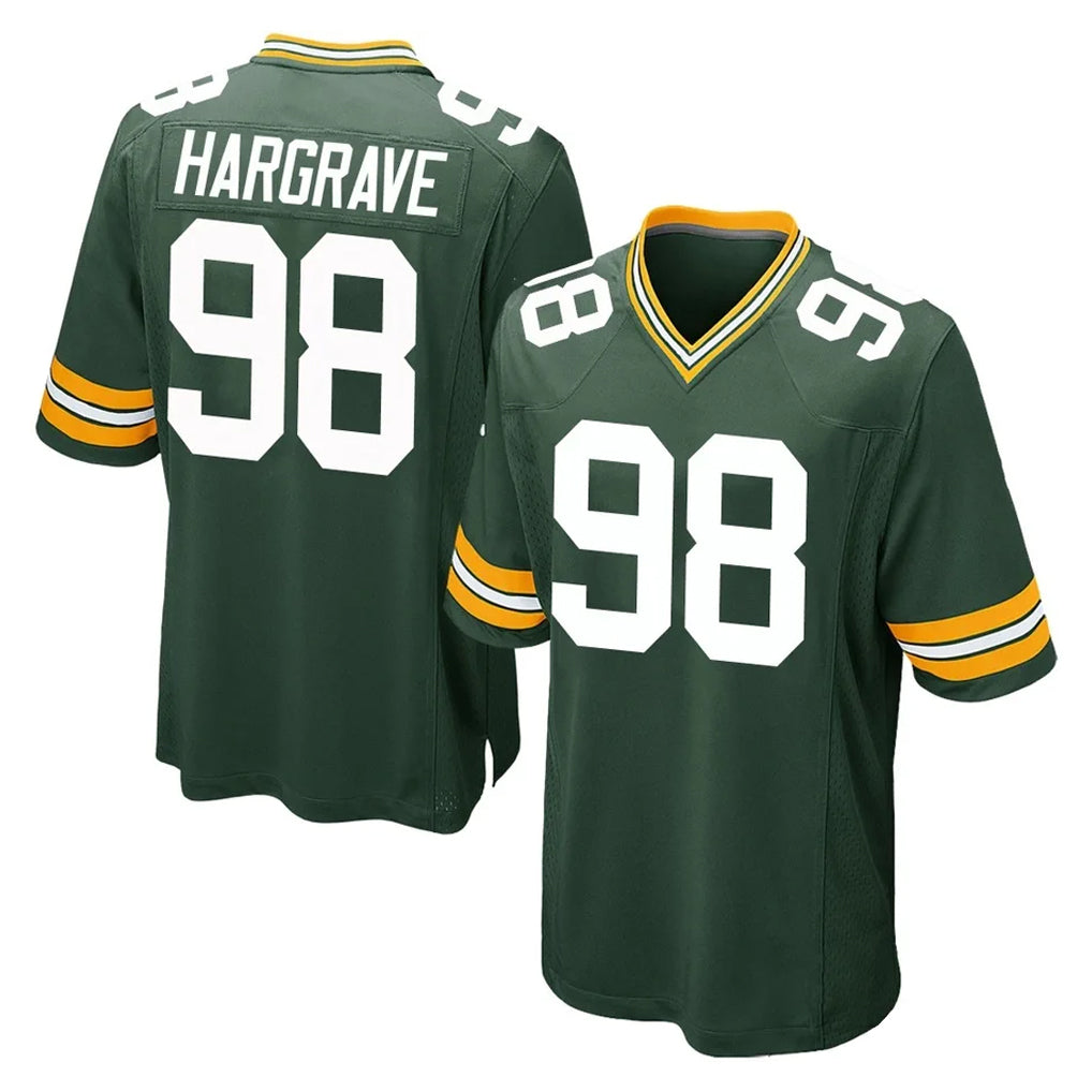 Qdoa GB.Packers #98 Javon Hargrave Player Green Home Game Stitched Jerseys