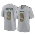 Qdoa GB.Packers #9 Christian Watson Player Gray Atmosphere Fashion Home Game Stitched Jerseys