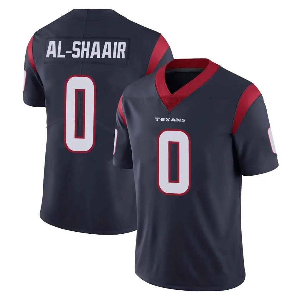 Qdoa H.Texans #0 Azeez Al-Shaair Player Navy Limited Vapor Untouchable Home Game Stitched Jerseys