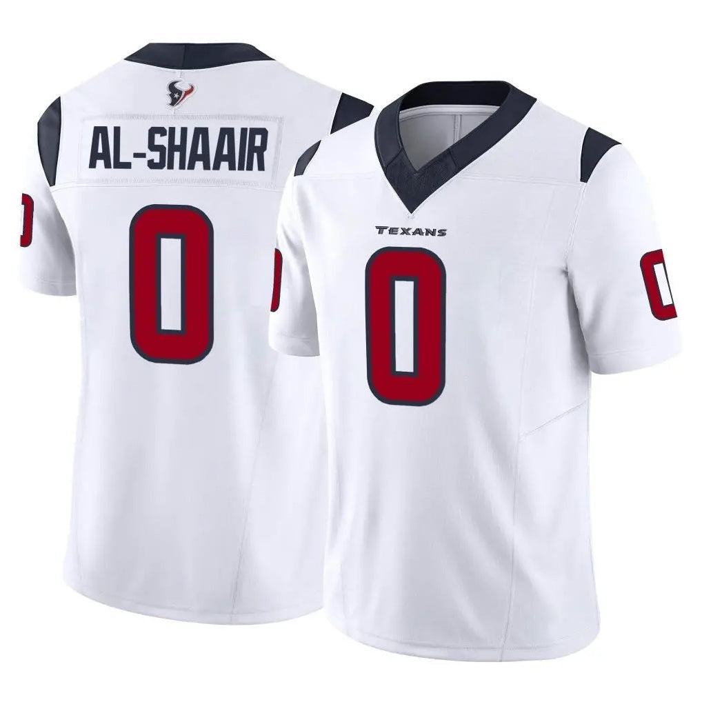 Qdoa H.Texans #0 Azeez Al-Shaair Player White Limited Vapor F.U.S.E. Home Game Stitched Jerseys