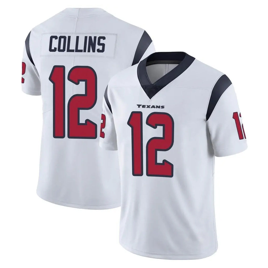 Qdoa H.Texans #12 Nico Collins Player White Limited Vapor Untouchable Home Game Stitched Jerseys