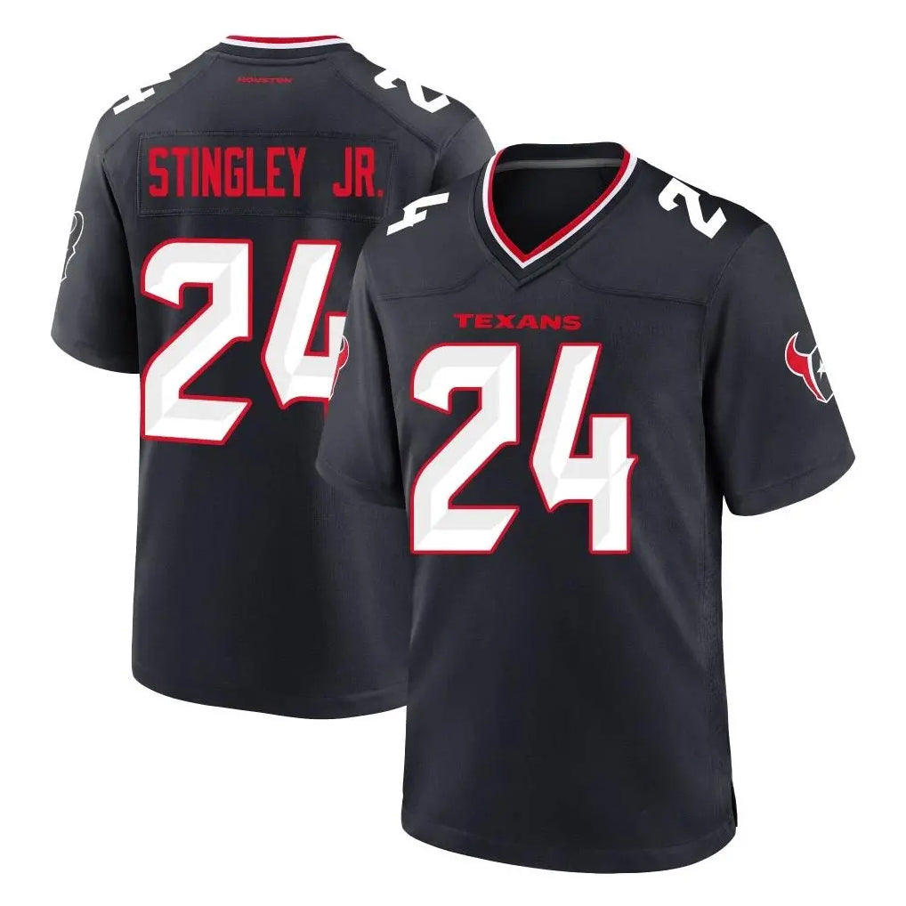 Qdoa H.Texans #24 Derek Stingley Jr. Player Navy Team Home Game Stitched Jerseys