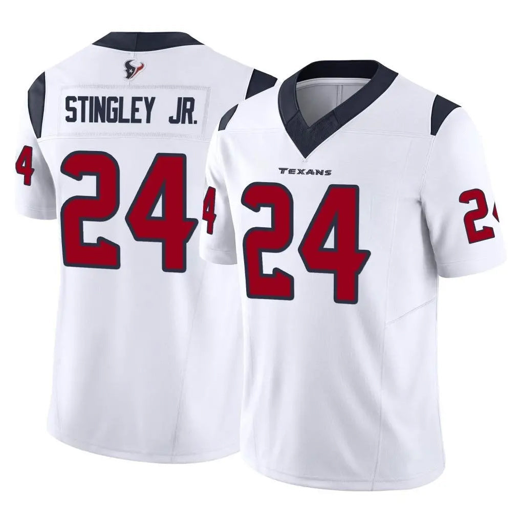 Qdoa H.Texans #24 Derek Stingley Jr. Player White Limited Vapor F.U.S.E. Home Game Stitched Jerseys