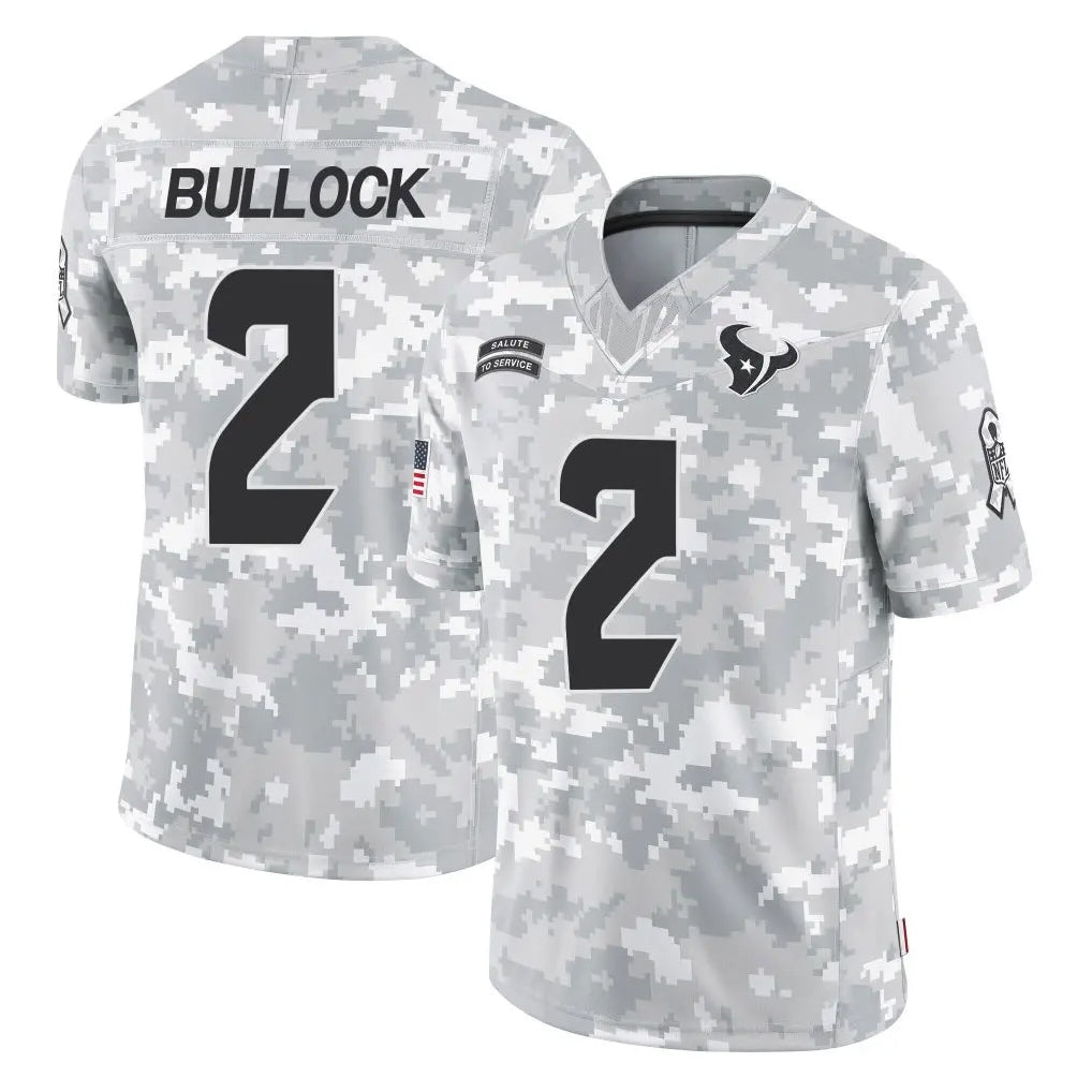 Qdoa H.Texans #2 Calen Bullock Player Arctic Camo Salute To Service Limited Game Stitched Jerseys