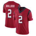 Qdoa H.Texans #2 Calen Bullock Player Red Limited Vapor Untouchable Home Game Stitched Jerseys