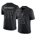 Qdoa H.Texans #32 David Montgomery Player Black Reflective Limited Game Stitched Jerseys