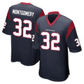 Qdoa H.Texans #32 David Montgomery Player Navy Home Game Stitched Jerseys
