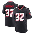 Qdoa H.Texans #32 David Montgomery Player Navy Team Home Game Stitched Jerseys