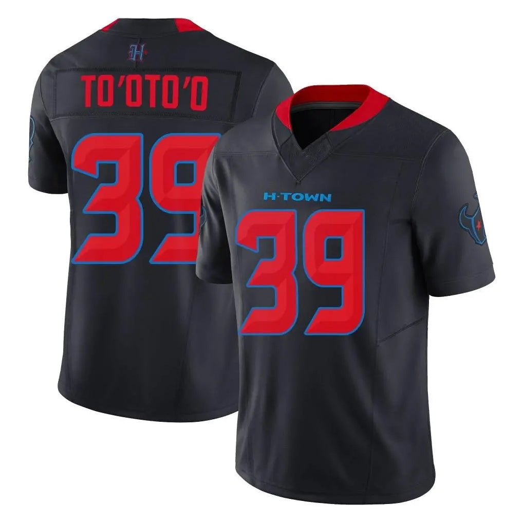 Qdoa H.Texans #39 Henry To'oTo'o Player Navy Limited 2nd Alternate Vapor F.U.S.E. Home Game Stitched Jerseys