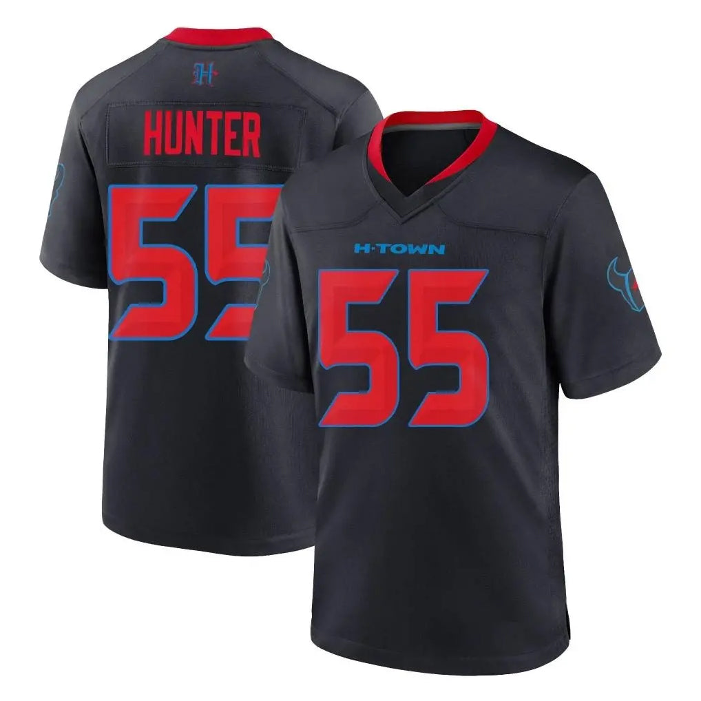 Qdoa H.Texans #55 Danielle Hunter Player Navy 2nd Alternate Home Game Stitched Jerseys