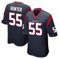 Qdoa H.Texans #55 Danielle Hunter Player Navy Home Game Stitched Jerseys