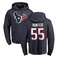 Qdoa H.Texans #55 Danielle Hunter Player Navy Pro Line Pullover Hoodie Limited Game Stitched Jerseys