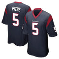 Qdoa H.Texans #5 Jalen Pitre Player Navy Home Game Stitched Jerseys