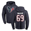 Qdoa H.Texans #69 Ed Ingram Player Navy Pro Line Pullover Hoodie Limited Game Stitched Jerseys