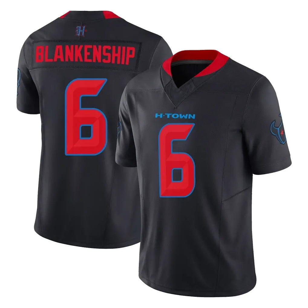 Qdoa H.Texans #6 Reed Blankenship Player Navy Limited 2nd Alternate Vapor F.U.S.E. Home Game Stitched Jerseys