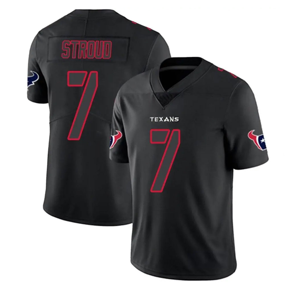 Qdoa H.Texans #7 CJ Stroud Player Black Impact Limited Game Stitched Jerseys