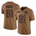 Qdoa H.Texans #81 Jayden Higgins Player Brown Salute To Service Limited Stitched Jerseys