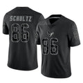 Qdoa H.Texans #86 Dalton Schultz Player Black Reflective Limited Game Stitched Jerseys