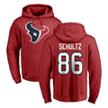 Qdoa H.Texans #86 Dalton Schultz Player Red Pro Line Pullover Hoodie Limited Game Stitched Jerseys