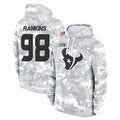 Qdoa H.Texans #98 Sheldon Rankins Player Arctic Camo Salute to Service Hoodies Limited Game Stitched Jerseys