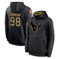 Qdoa H.Texans #98 Sheldon Rankins Player Black Salute to Service Hoodies Limited Game Stitched Jerseys