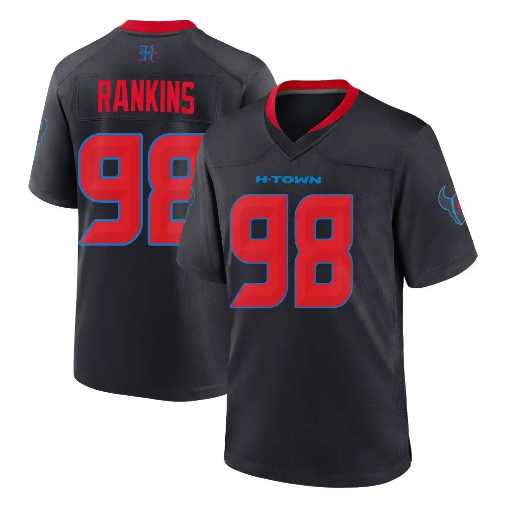 Qdoa H.Texans #98 Sheldon Rankins Player Navy 2nd Alternate Home Game Stitched Jerseys