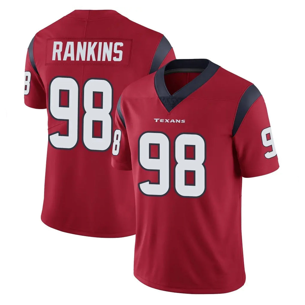 Qdoa H.Texans #98 Sheldon Rankins Player Red Limited Vapor Untouchable Home Game Stitched Jerseys