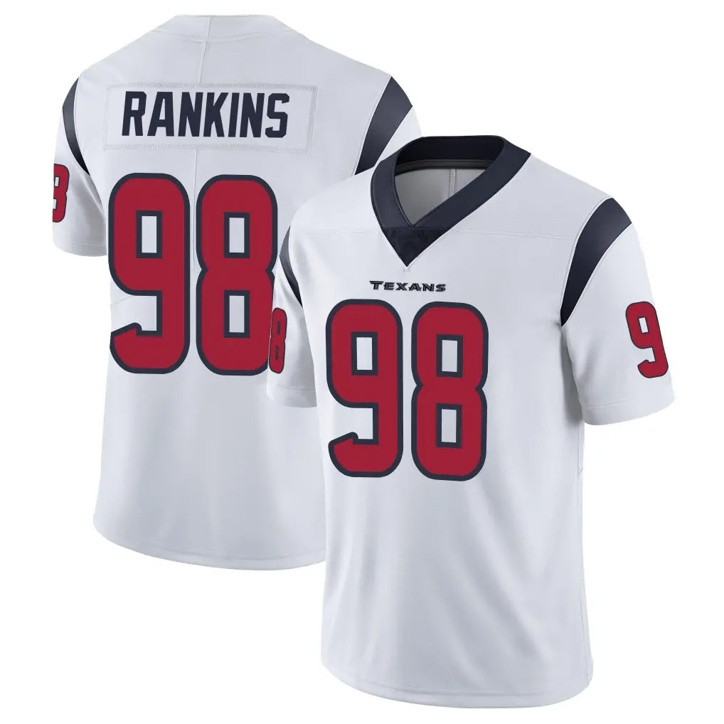Qdoa H.Texans #98 Sheldon Rankins Player White Limited Vapor Untouchable Home Game Stitched Jerseys