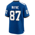 Qdoa IN.Colts #87 Reggie Wayne Royal Retired Player Game Jersey American Stitched Football Jerseys