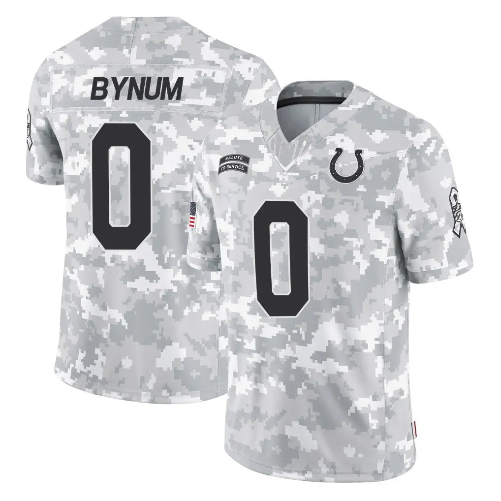 Qdoa IN.Colts #0 Camryn Bynum Player Arctic Camo Salute To Service Limited Game Stitched Jerseys